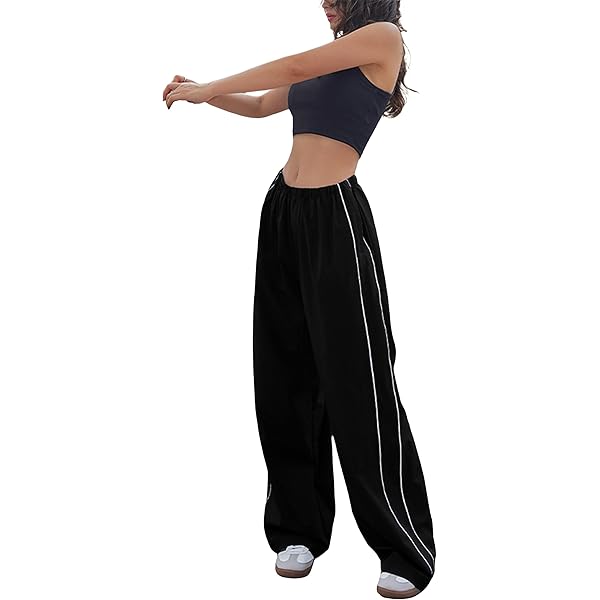 Amazon.com: Lianlive Track Pants for Women Wide Leg Baggy